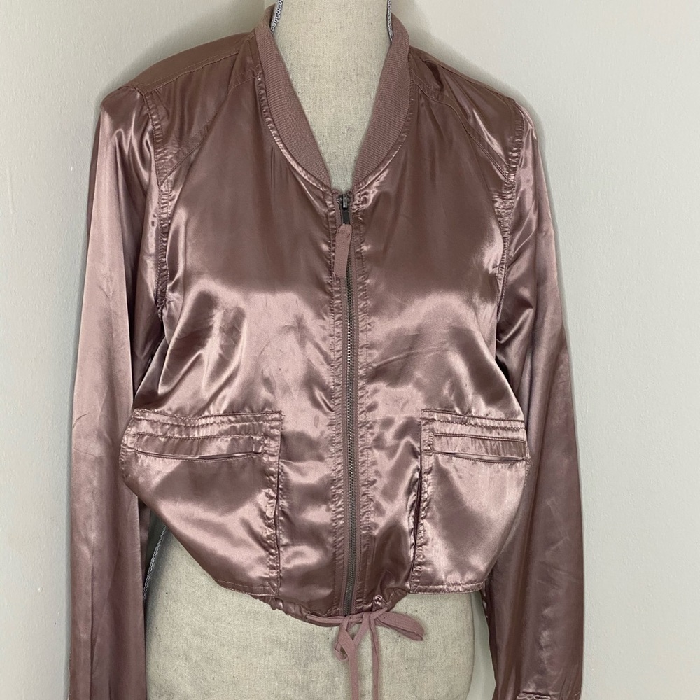 Thread & Supply Pink Satin Jacket